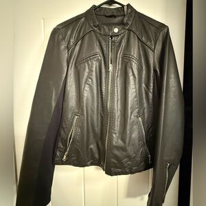 Guess Women's Black pleather Jacket
